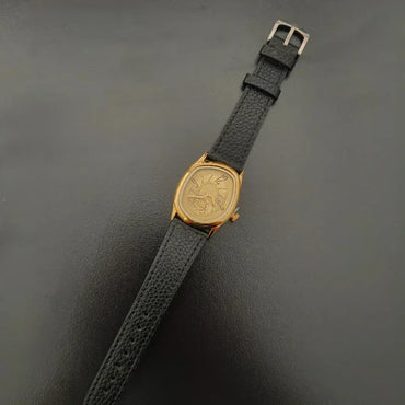Luxury 36mm Twisted Design Watch | Retro Punk Aesthetic Iced Out Watch | Niche Irregular Quartz Timepiece | Unisex Gold Silver Bronze | Caratix - CaratixJewelry