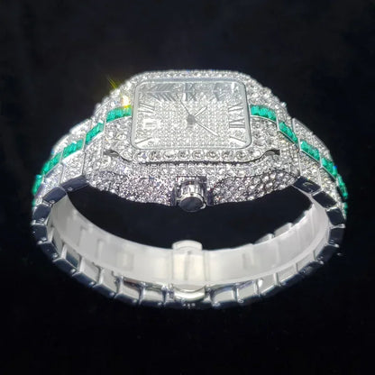 Luxury Designer Style Watch for Men | Hip Hop Iced Out Rapper Accessory | 2026 Bling Quartz Wristwatch | Gift for Hip Hop Lover | Caratix - CaratixJewelry