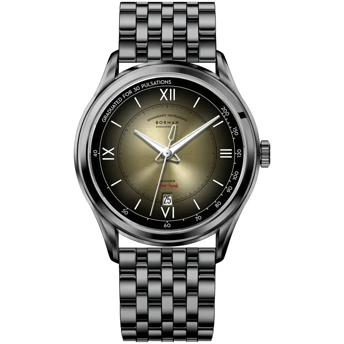 Luxury Men's Automatic Watch | Mechanical Gradient Dial Iced Out Watch | 2026 Fashion Waterproof Sapphire Wristwatch | Auto Date Male Dress Clock | Caratix - CaratixJewelry