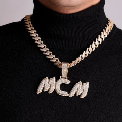 Trend Luxury Design Iced Out Personalized Custom Name Necklace Pendant - Premium Custom Jewelry