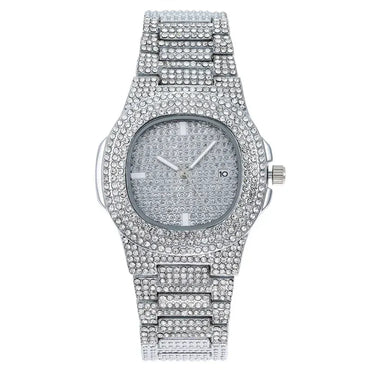 Luxury Unisex Watch for Men & Women | Hip Hop Iced Out Watch with Date | 2026 Relogio Reloj Quartz Wristwatch | Top Brand Drop Shipping | Caratix - CaratixJewelry