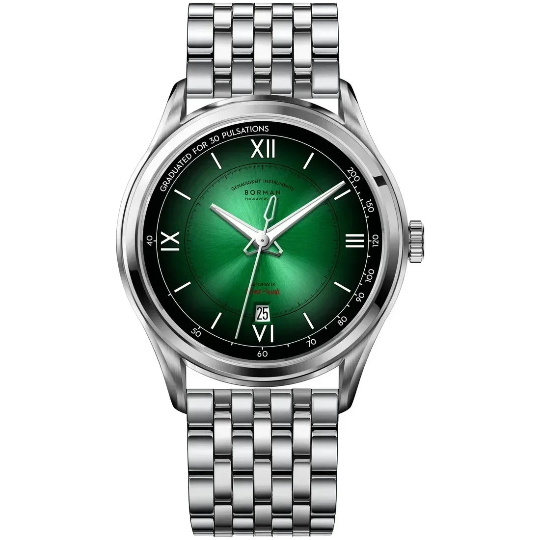 Luxury Men's Automatic Watch | Mechanical Gradient Dial Iced Out Watch | 2026 Fashion Waterproof Sapphire Wristwatch | Auto Date Male Dress Clock | Caratix - CaratixJewelry