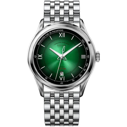 Luxury Men's Automatic Watch | Mechanical Gradient Dial Iced Out Watch | 2026 Fashion Waterproof Sapphire Wristwatch | Auto Date Male Dress Clock | Caratix - CaratixJewelry