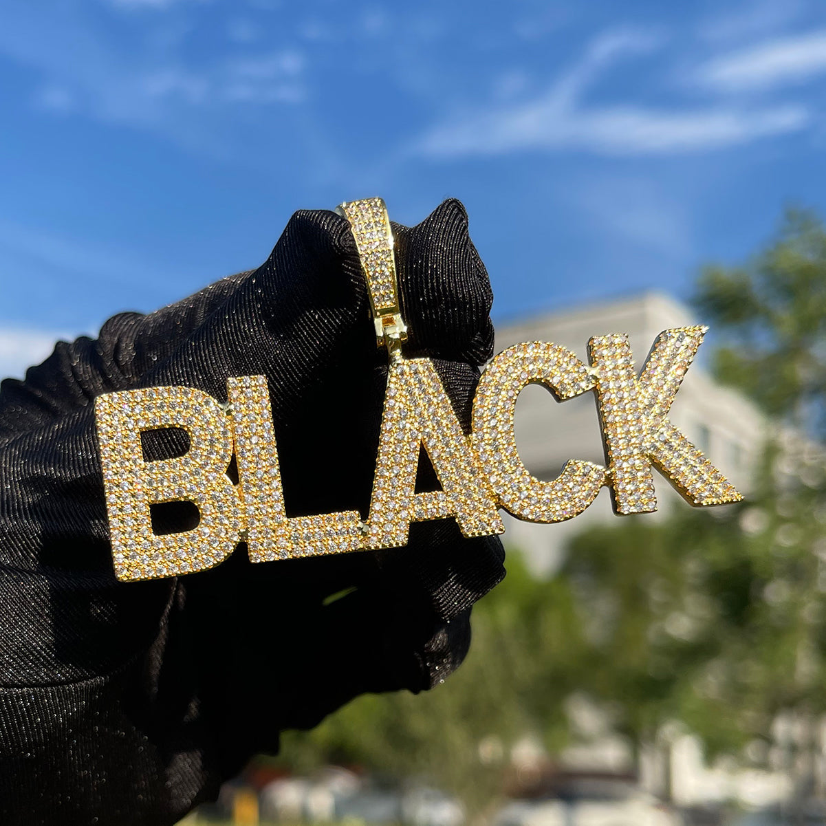 Pure Minimal Iced Out Personalized Custom Name Necklace Pendant - Luxury Custom Jewelry