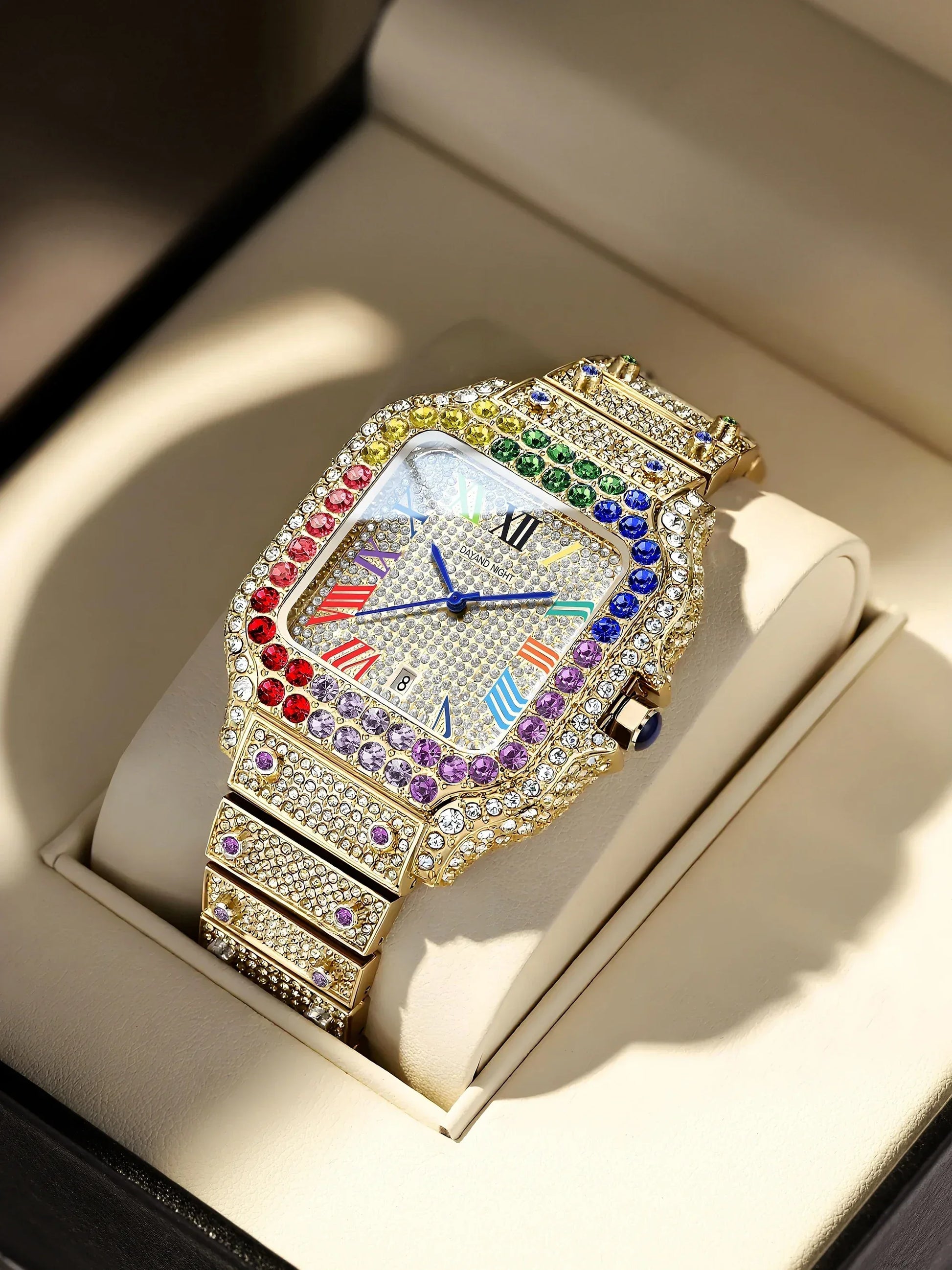 Luxury Men's Business Watch | Iced Out Watch for Christmas Gift | Stylish Casual Quartz Wristwatch | Fashionable Timepiece | Caratix - CaratixJewelry