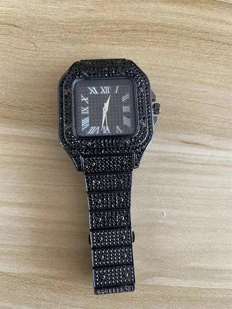 Luxury Unisex Watch for Men & Women | Hip Hop Iced Out Watch with Date | 2026 Relogio Reloj Quartz Wristwatch | Top Brand Drop Shipping | Caratix - CaratixJewelry