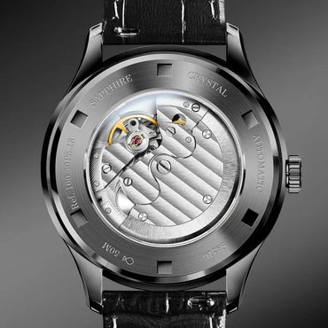 Luxury Men's Automatic Watch | Mechanical Gradient Dial Iced Out Watch | 2026 Fashion Waterproof Sapphire Wristwatch | Auto Date Male Dress Clock | Caratix - CaratixJewelry