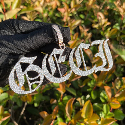Thin Luxury Iced Out Personalized Custom Name Necklace Pendant - Premium Custom Jewelry