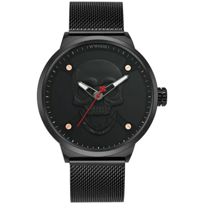 Luxury Skull Watch for Men | Creative Stainless Steel Sports Watch | Top Brand Waterproof Quartz Wristwatch | Iced Out Watch 2026 | Male Fashion Clock | Caratix - CaratixJewelry