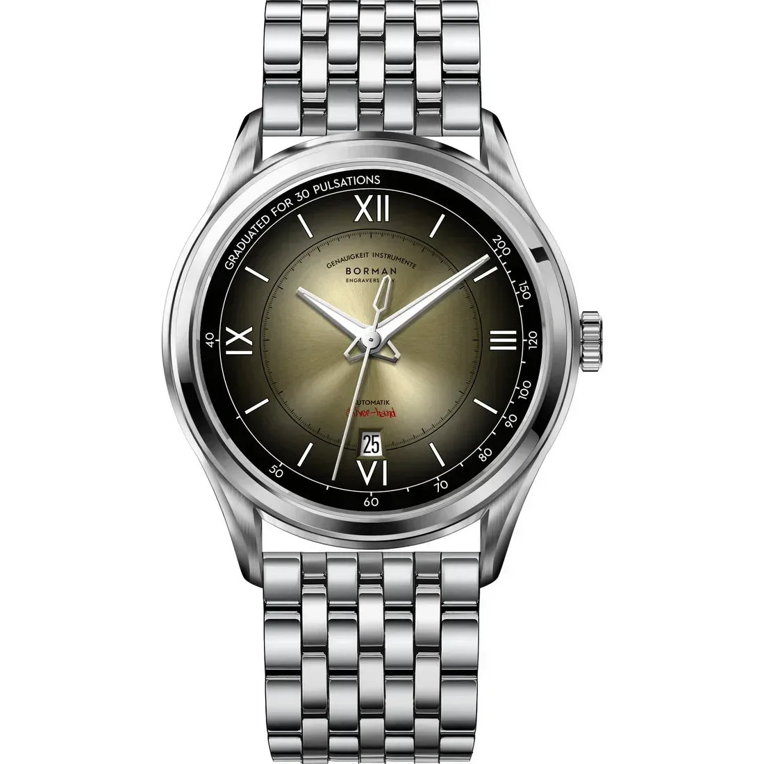 Luxury Men's Automatic Watch | Mechanical Gradient Dial Iced Out Watch | 2026 Fashion Waterproof Sapphire Wristwatch | Auto Date Male Dress Clock | Caratix - CaratixJewelry