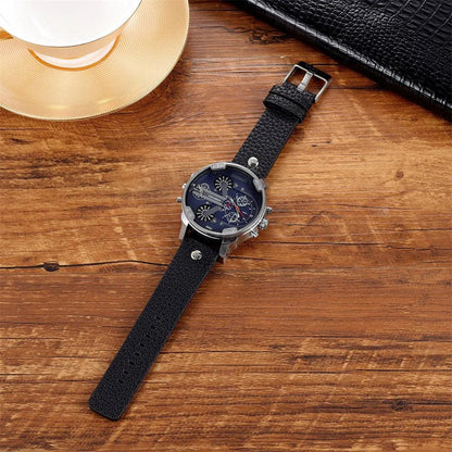 Classic Gold Men's Watch Top Brand Luxury | Large Dial Steel Band Quartz Wristwatch | 2026 Iced Out Watch Style | Relogio Masculino | Caratix - CaratixJewelry