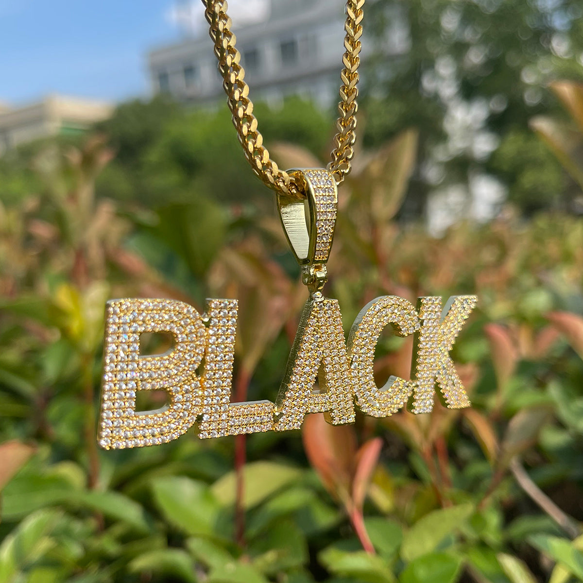 Pure Minimal Iced Out Personalized Custom Name Necklace Pendant - Luxury Custom Jewelry