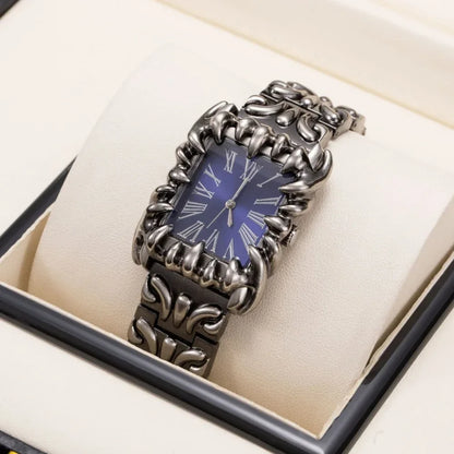 Luxury Claw Design Watch for Men & Women | Square Alabaster Roman Numeral Wristwatch | Iced Out Watch Gift | 2026 Relogio Dropshipping | Caratix - CaratixJewelry