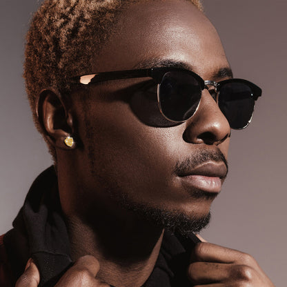 Knights Templar Shield Cross VVS Diamond 14k Gold Over 925 Silver Hip Hop Earrings