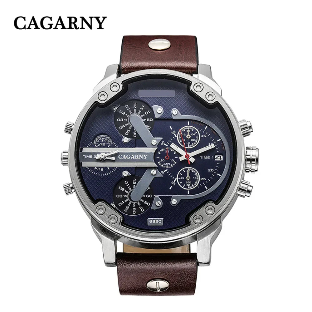 Classic Gold Men's Watch Top Brand Luxury | Large Dial Steel Band Quartz Wristwatch | 2026 Iced Out Watch Style | Relogio Masculino | Caratix - CaratixJewelry