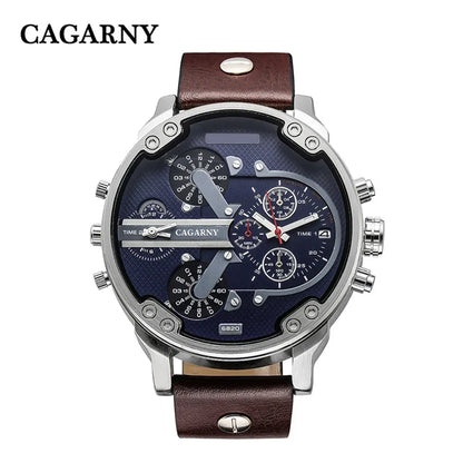 Classic Gold Men's Watch Top Brand Luxury | Large Dial Steel Band Quartz Wristwatch | 2026 Iced Out Watch Style | Relogio Masculino | Caratix - CaratixJewelry