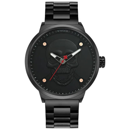Luxury Skull Watch for Men | Creative Stainless Steel Sports Watch | Top Brand Waterproof Quartz Wristwatch | Iced Out Watch 2026 | Male Fashion Clock | Caratix - CaratixJewelry