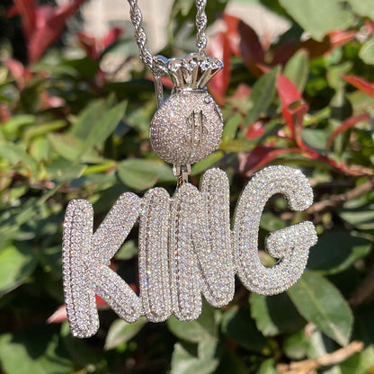 Bag Chaser Drip Iced Out Personalized Custom Name Necklace Pendant - Luxury Custom Jewelry