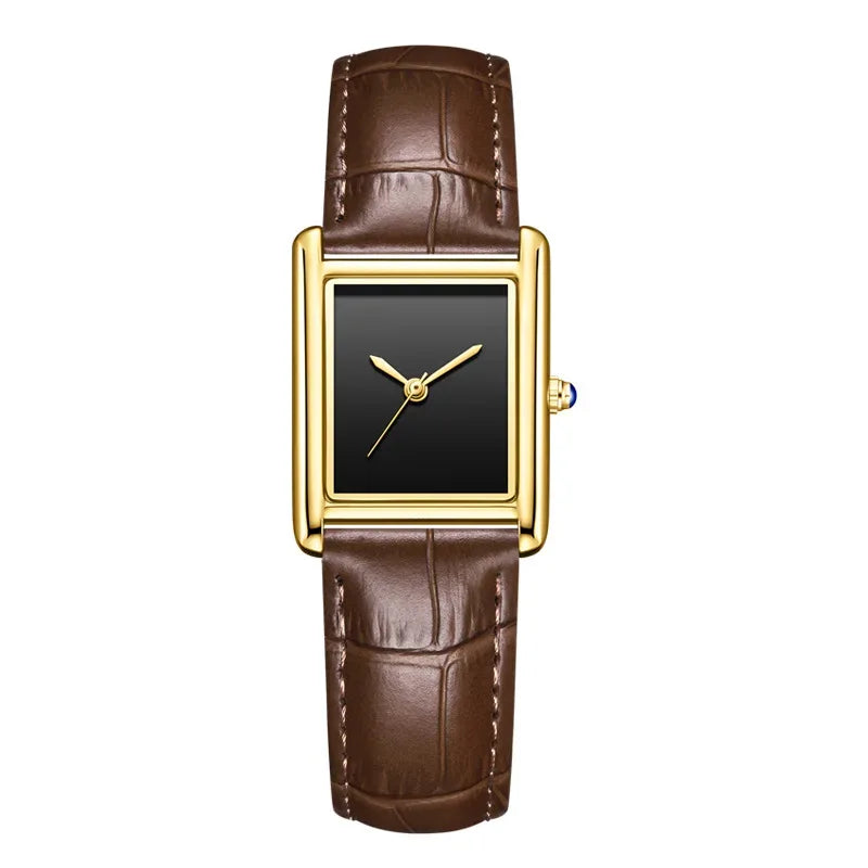 Luxury Couple's Watch Set for Women & Men | Elegant Leather Strap Quartz Wristwatch | Waterproof Iced Out Watch Style | 2026 New Fashion Gift | Caratix - CaratixJewelry