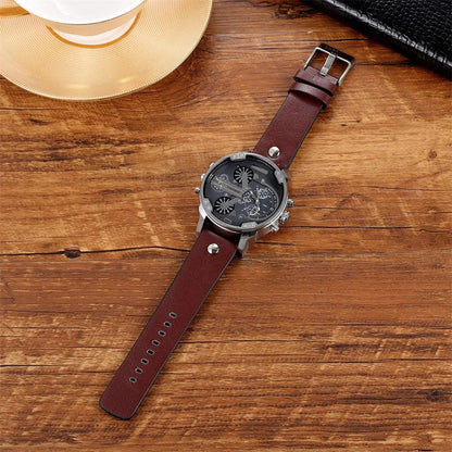 Classic Gold Men's Watch Top Brand Luxury | Large Dial Steel Band Quartz Wristwatch | 2026 Iced Out Watch Style | Relogio Masculino | Caratix - CaratixJewelry