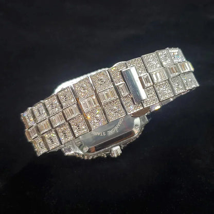 Luxury Square Men's Watch | Hip Hop Bling Bling Iced Out Watch | Stainless Steel Waterproof Fashion Clock | 2026 New Relogio | Caratix - CaratixJewelry