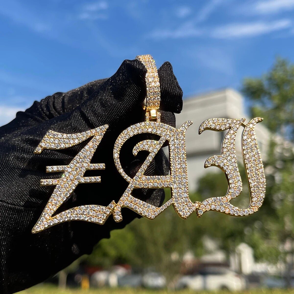 Thin Luxury Iced Out Personalized Custom Name Necklace Pendant - Premium Custom Jewelry