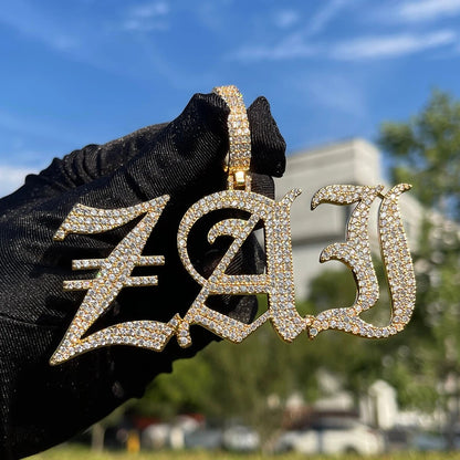 Thin Luxury Iced Out Personalized Custom Name Necklace Pendant - Premium Custom Jewelry