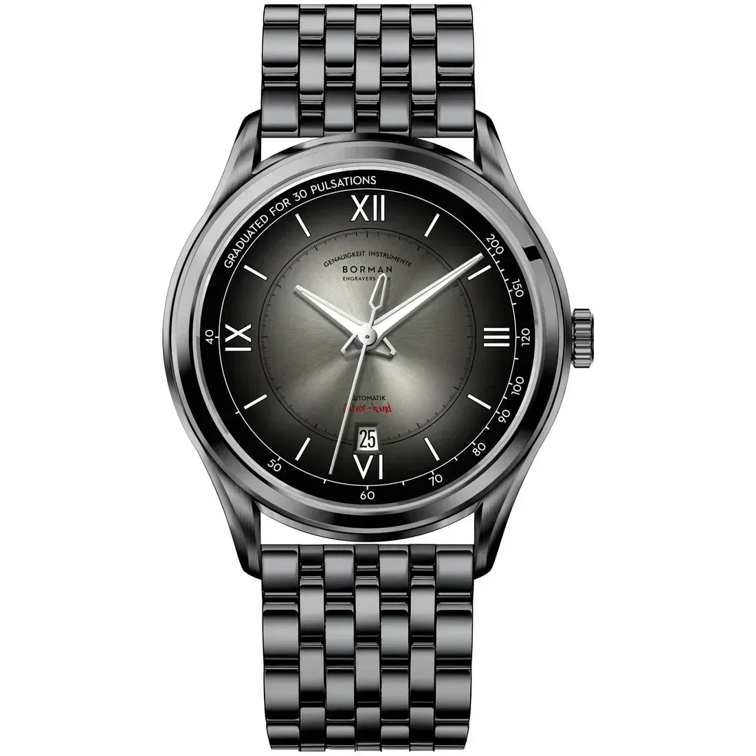 Luxury Men's Automatic Watch | Mechanical Gradient Dial Iced Out Watch | 2026 Fashion Waterproof Sapphire Wristwatch | Auto Date Male Dress Clock | Caratix - CaratixJewelry