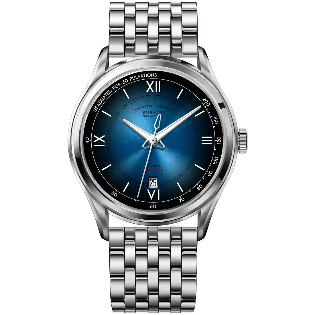 Luxury Men's Automatic Watch | Mechanical Gradient Dial Iced Out Watch | 2026 Fashion Waterproof Sapphire Wristwatch | Auto Date Male Dress Clock | Caratix - CaratixJewelry