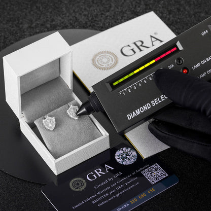 Knights Templar Shield Cross VVS Diamond 14k Gold Over 925 Silver Hip Hop Earrings