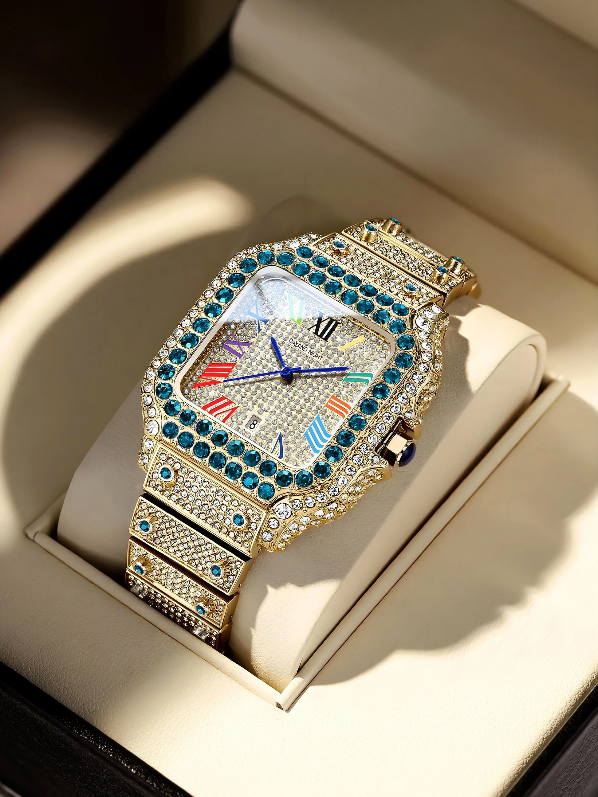 Luxury Men's Business Watch | Iced Out Watch for Christmas Gift | Stylish Casual Quartz Wristwatch | Fashionable Timepiece | Caratix - CaratixJewelry