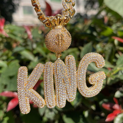 Bag Chaser Drip Iced Out Personalized Custom Name Necklace Pendant - Luxury Custom Jewelry