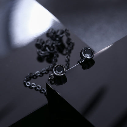 Black Iced D Color VVS Diamond Tassel Style 925 Silver Hip Hop Earrings – Bold Iced Jewelry