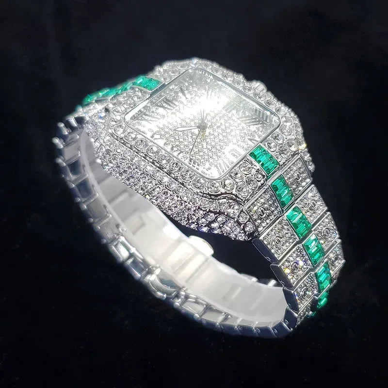 Luxury Designer Style Watch for Men | Hip Hop Iced Out Rapper Accessory | 2026 Bling Quartz Wristwatch | Gift for Hip Hop Lover | Caratix - CaratixJewelry