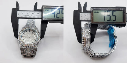 Octagonal Luxury Men's Watch with Big Zircon Bezel | Iced Out Quartz Hip Hop Hand Clock | Unique Dropshipping Watch | Caratix - CaratixJewelry
