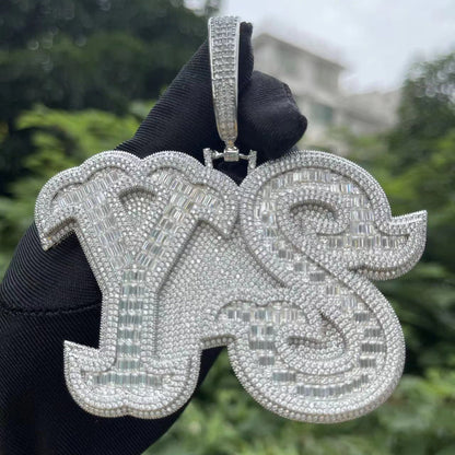 Luxury BIG Iced Out Personalized Custom Name Necklace Pendant - Premium Custom Jewelry
