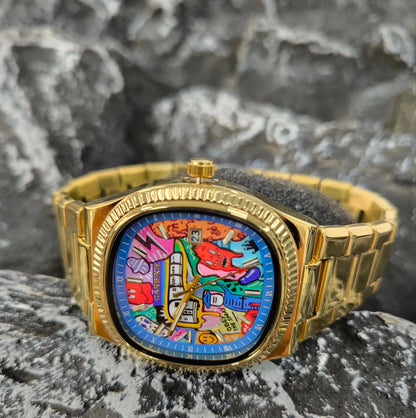 Luxury Men's Square Business Watch | High-End Stainless Steel Iced Out Watch | Waterproof Luminous Quartz Clock | 2026 Genuine Luxury Gift | Caratix - CaratixJewelry