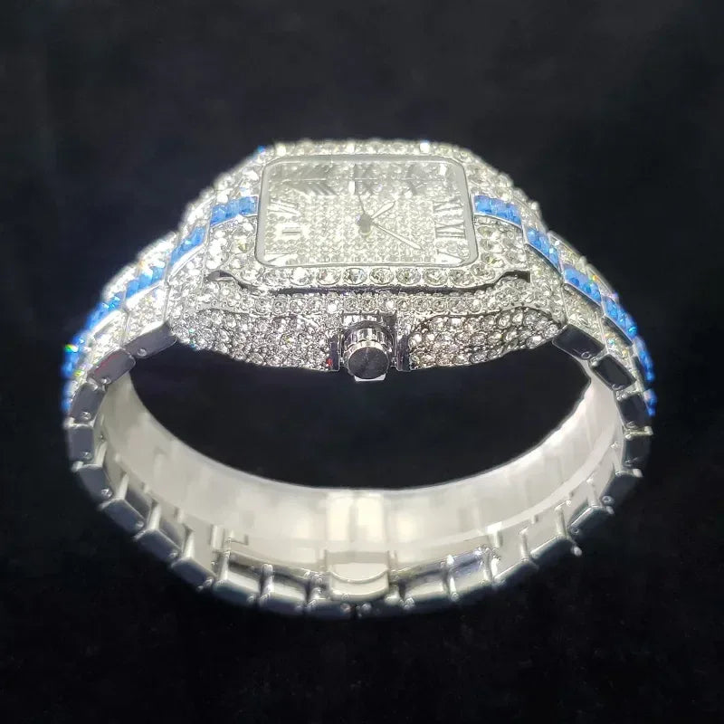 Luxury Designer Style Watch for Men | Hip Hop Iced Out Rapper Accessory | 2026 Bling Quartz Wristwatch | Gift for Hip Hop Lover | Caratix - CaratixJewelry
