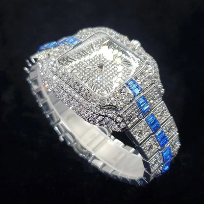 Luxury Designer Style Watch for Men | Hip Hop Iced Out Rapper Accessory | 2026 Bling Quartz Wristwatch | Gift for Hip Hop Lover | Caratix - CaratixJewelry