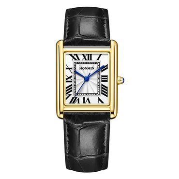 Luxury Couple's Watch Set for Women & Men | Elegant Leather Strap Quartz Wristwatch | Waterproof Iced Out Watch Style | 2026 New Fashion Gift | Caratix - CaratixJewelry