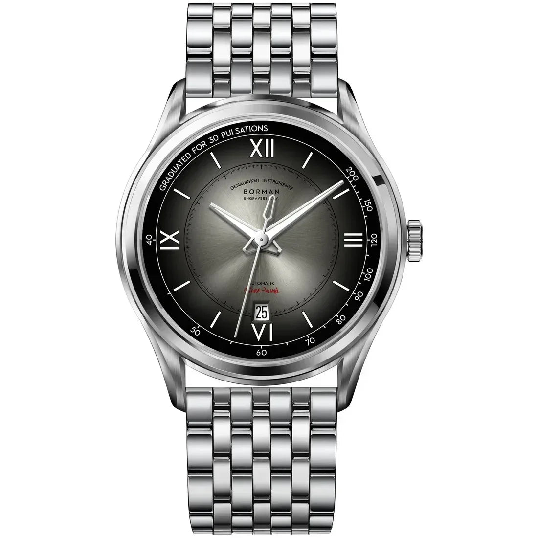 Luxury Men's Automatic Watch | Mechanical Gradient Dial Iced Out Watch | 2026 Fashion Waterproof Sapphire Wristwatch | Auto Date Male Dress Clock | Caratix - CaratixJewelry