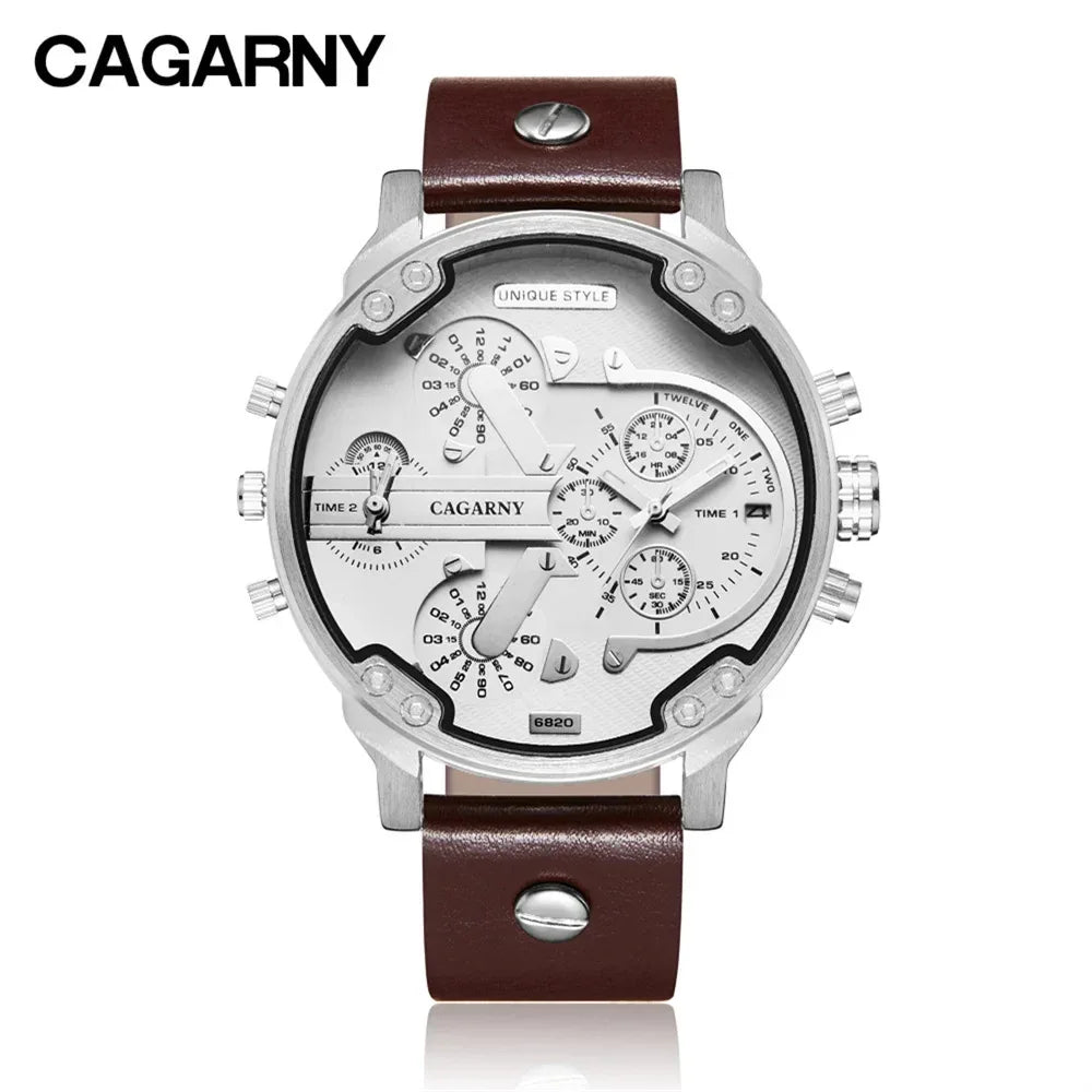 Classic Gold Men's Watch Top Brand Luxury | Large Dial Steel Band Quartz Wristwatch | 2026 Iced Out Watch Style | Relogio Masculino | Caratix - CaratixJewelry