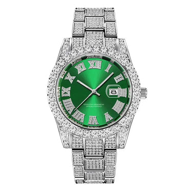 Luxury Top Brand Hip Hop Iced Out Watch | Full Men's Quartz Wristwatch | Reloj Hombre 2026 | Male Gold Clock Gift | Drop Shipping | Caratix - CaratixJewelry