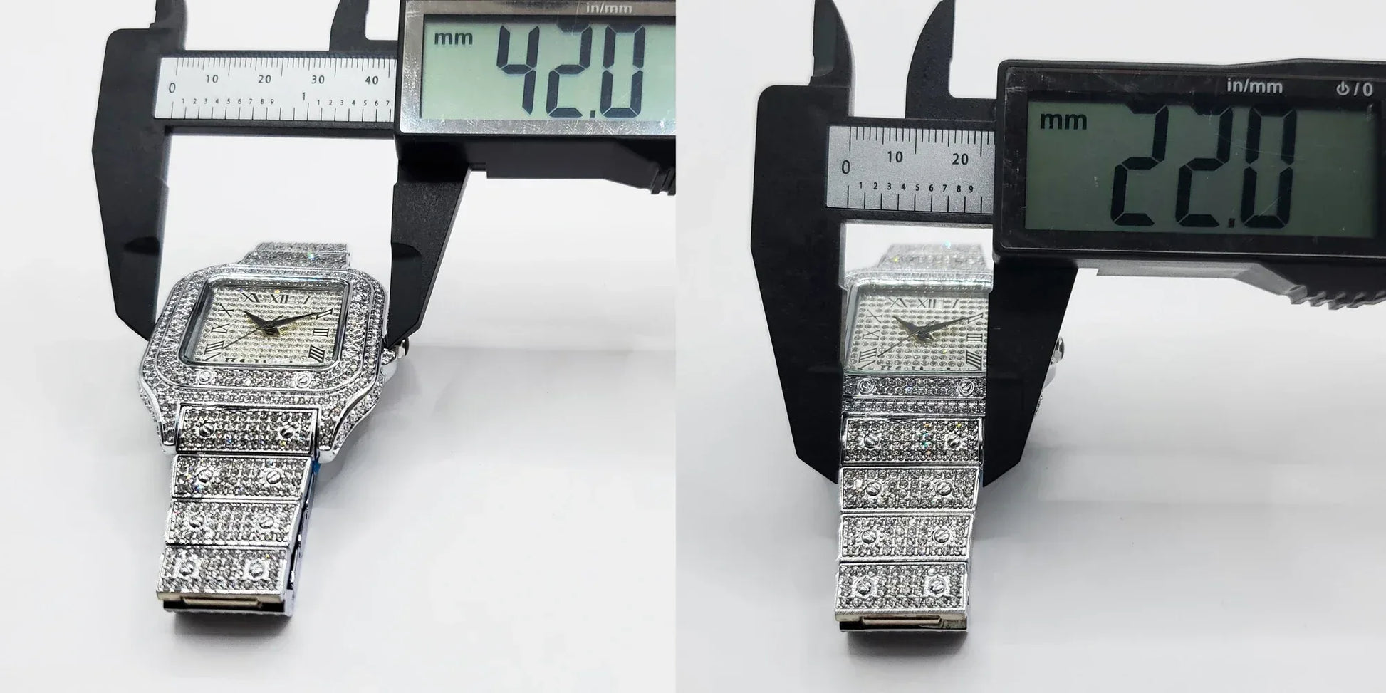 Luxury Square Iced Out Watch for Men | Full Quartz Wristwatch | Unique Bling Jewelry Reloj Para Hombre | Caratix - CaratixJewelry