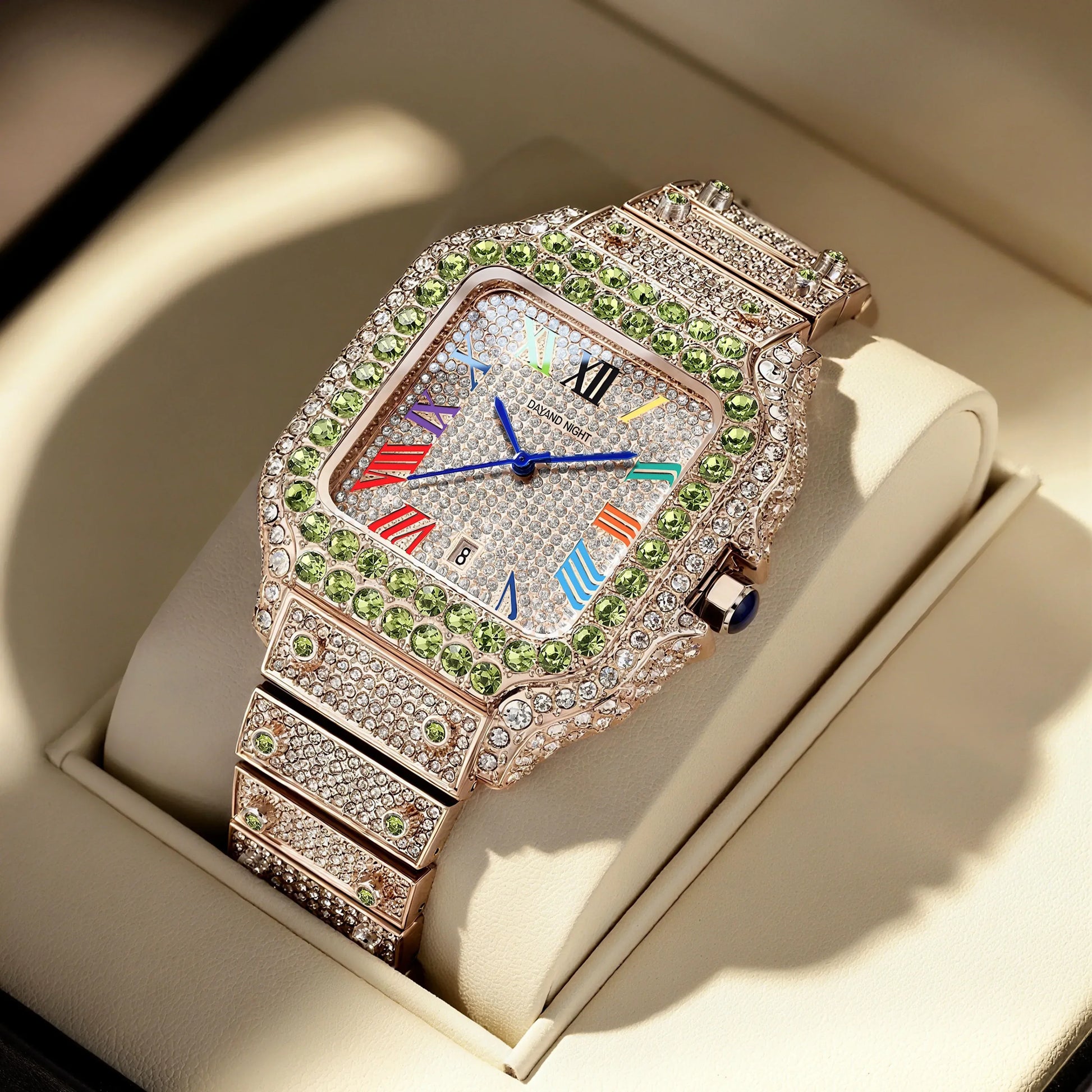 Luxury Men's Business Watch | Iced Out Watch for Christmas Gift | Stylish Casual Quartz Wristwatch | Fashionable Timepiece | Caratix - CaratixJewelry