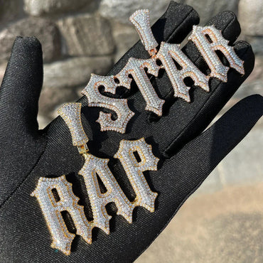 Intense Style Iced Out Personalized Custom Name Necklace Pendant - Luxury Custom Jewelry - CaratixJewelry