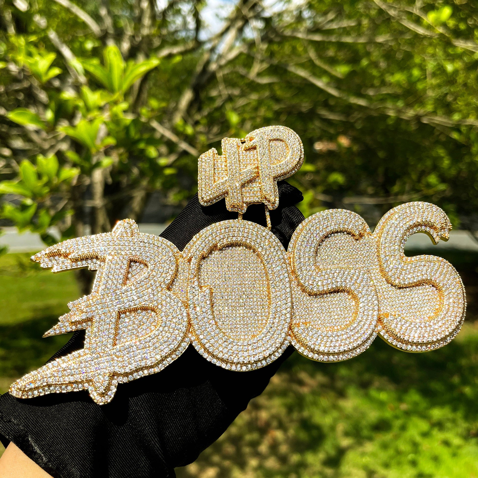 Customizable Bail Supreme Iced Out Personalized Custom Name Necklace Pendant 