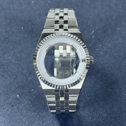 40mm Land-Dweller Watch Case & Strap Set | 316L Stainless Steel 15ATM Waterproof | Sapphire Glass Mod Part for NH35 Miyota 8215 | Caratix - CaratixJewelry