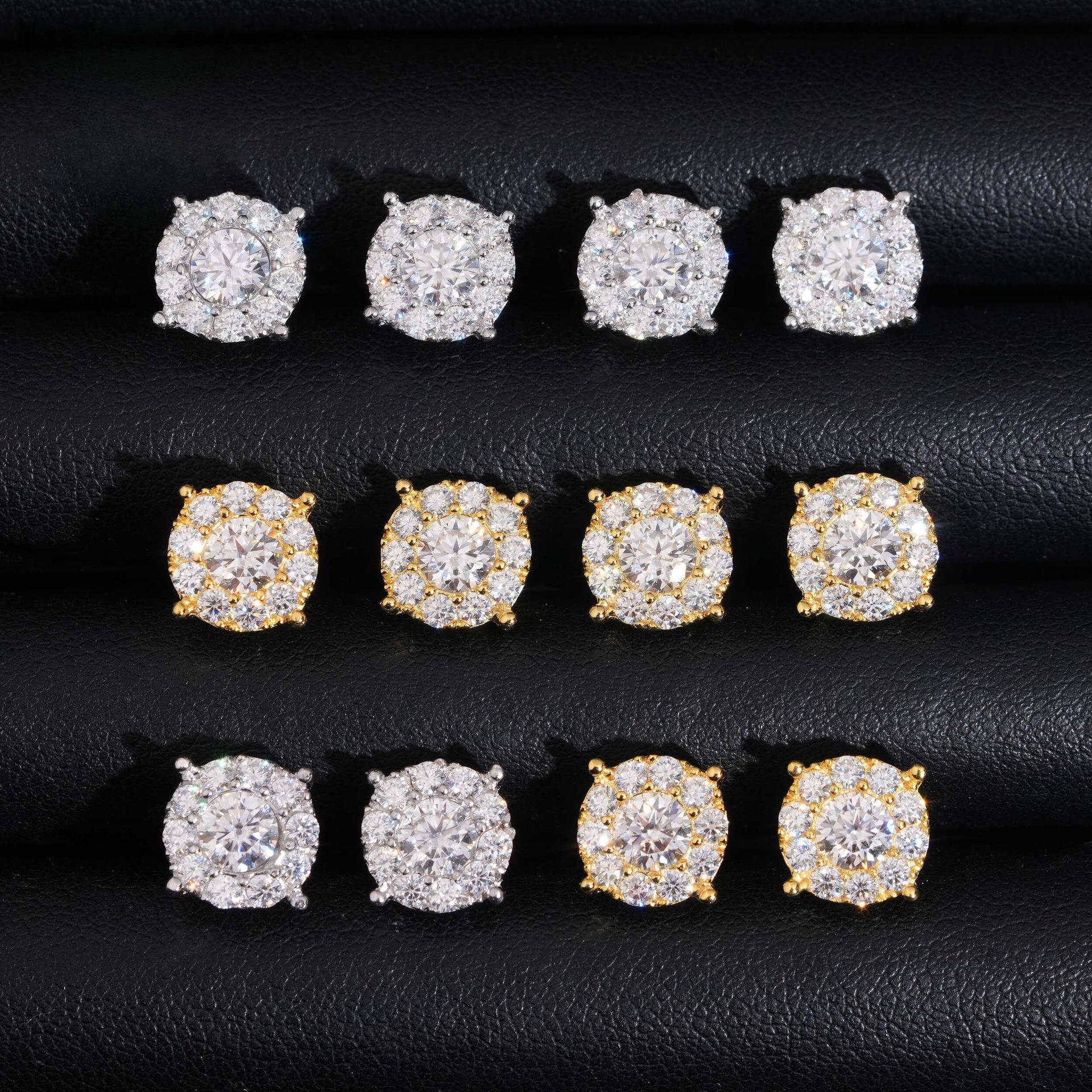 S925 Silver Round 0.45ct Moissanite Inspired Stud Earrings - CaratixJewelry