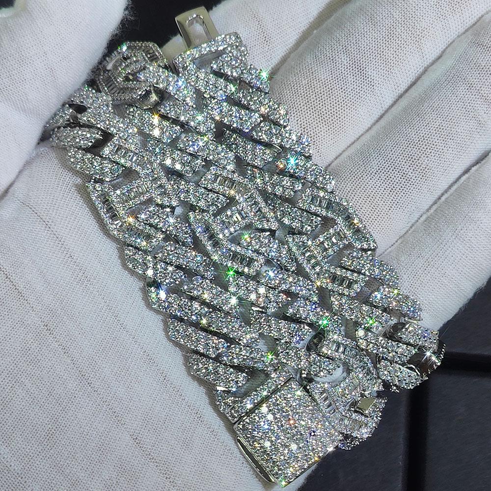 CARÁTIX Chunky Rhombus Cuban Link Chain Necklace – Micro Pave Iced Out Zircon Pig Nose Hip Hop Jewelry for Men & Women | Gift